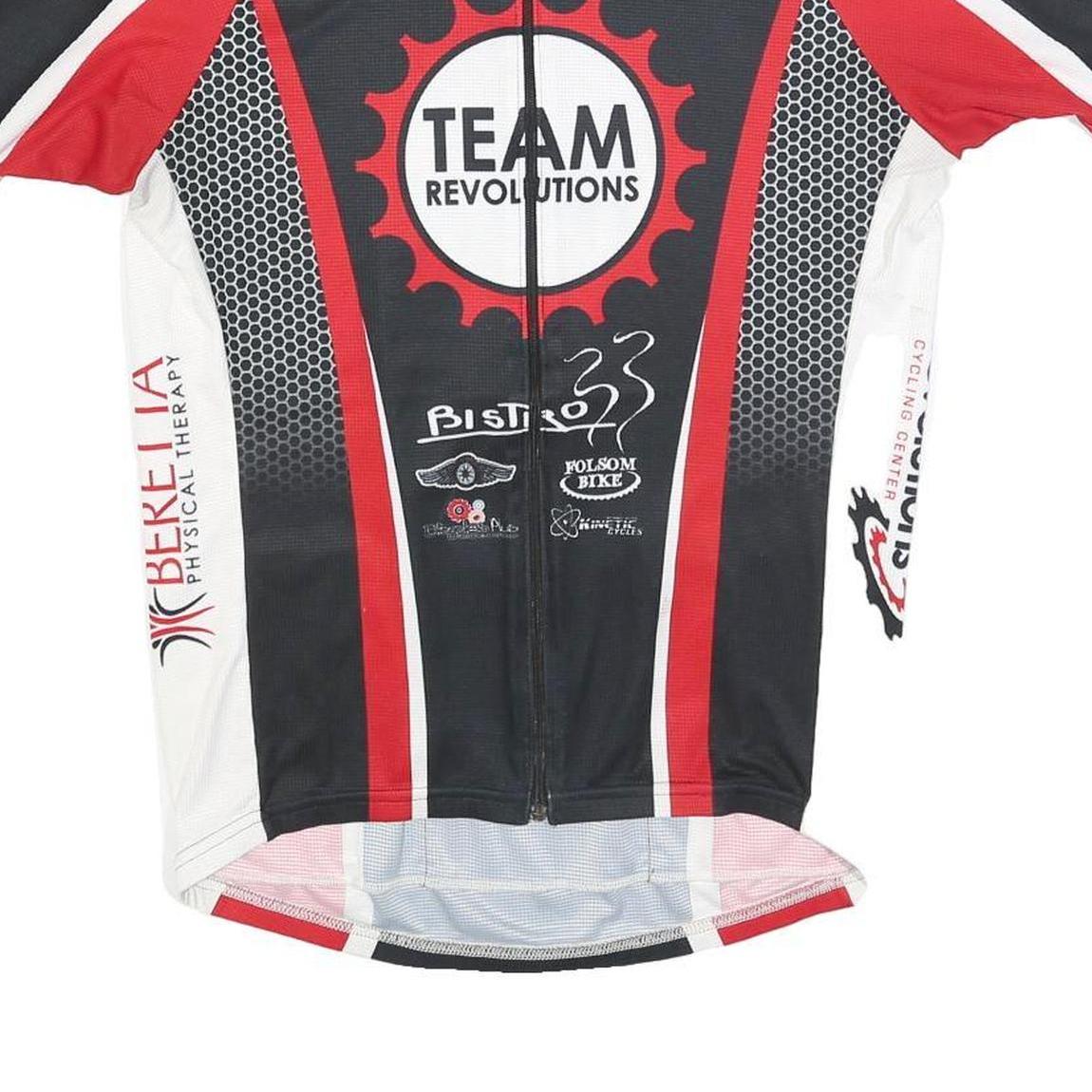 VOLER Mens Black & Red Team Revolutions Graphic T-Shirt L Short Sleeve Crew Neck