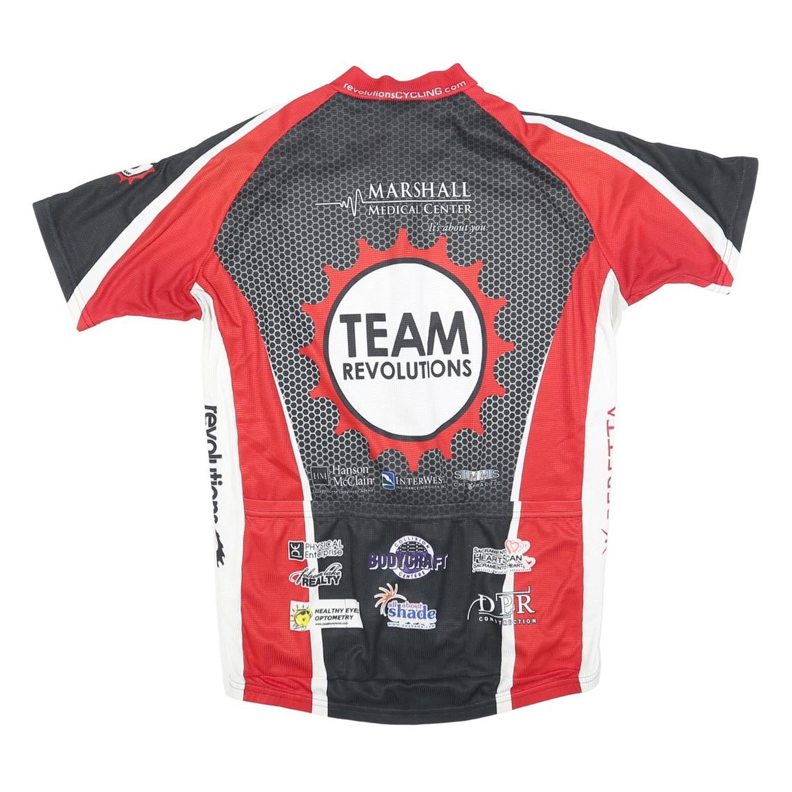 VOLER Mens Black & Red Team Revolutions Graphic T-Shirt L Short Sleeve Crew Neck