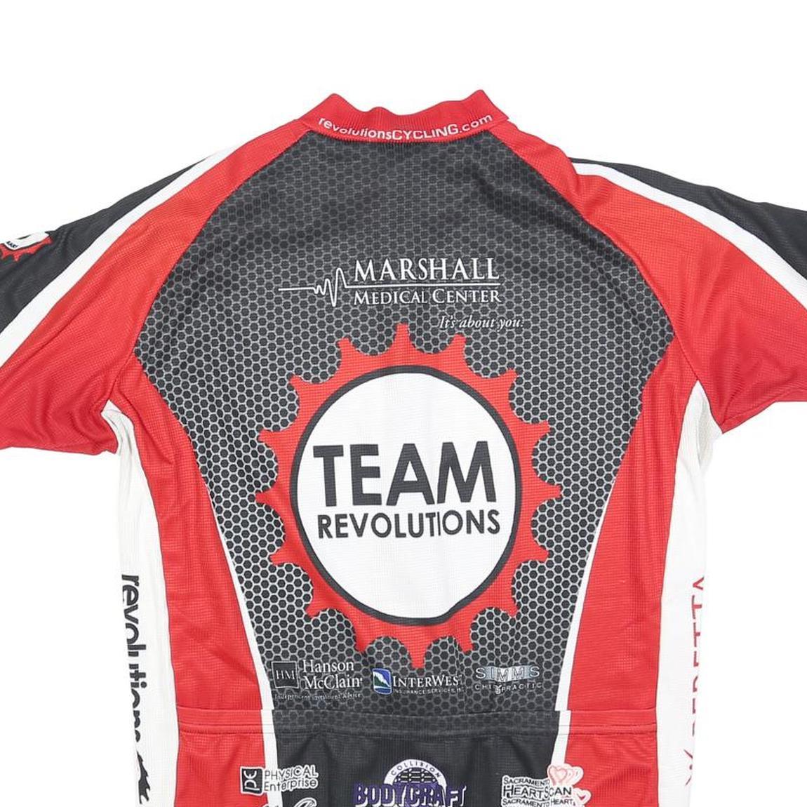 VOLER Mens Black & Red Team Revolutions Graphic T-Shirt L Short Sleeve Crew Neck