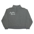 THE ROLLING STONES Crop Womens Sweatshirt Grey 1/4 Zip XL