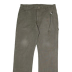 DICKIES Mens Cotton Regular Straight Green W36 L34 Workwear Utility Trousers