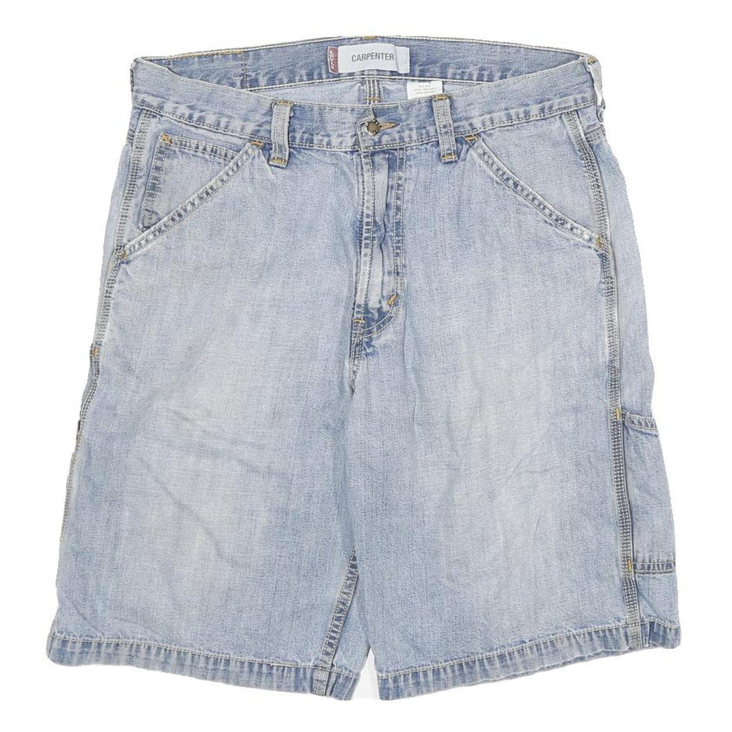 LEVI'S Mens Shorts Blue Carpenter Style L W32 Casual Durable Cotton Blend
