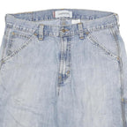 LEVI'S Mens Shorts Blue Carpenter Style L W32 Casual Durable Cotton Blend