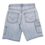 LEVI'S Mens Shorts Blue Carpenter Style L W32 Casual Durable Cotton Blend
