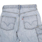 LEVI'S Mens Shorts Blue Carpenter Style L W32 Casual Durable Cotton Blend
