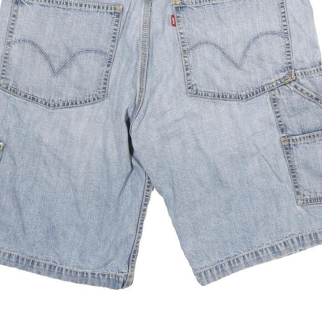 LEVI'S Mens Shorts Blue Carpenter Style L W32 Casual Durable Cotton Blend