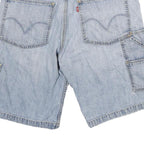 LEVI'S Mens Shorts Blue Carpenter Style L W32 Casual Durable Cotton Blend