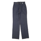 Womens Regular Fit Blue Denim Jeans Cotton Blend Zip W28 L32 Plain Straight