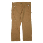 DICKIES Mens Jeans Brown Regular Straight Cotton Blend W44 L32 Workwear Casual