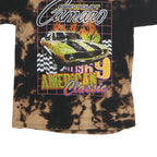 CHEMISTRY Mens Black & Brown Tie Dye Chevrolet Camaro Graphic T-Shirt L Crew