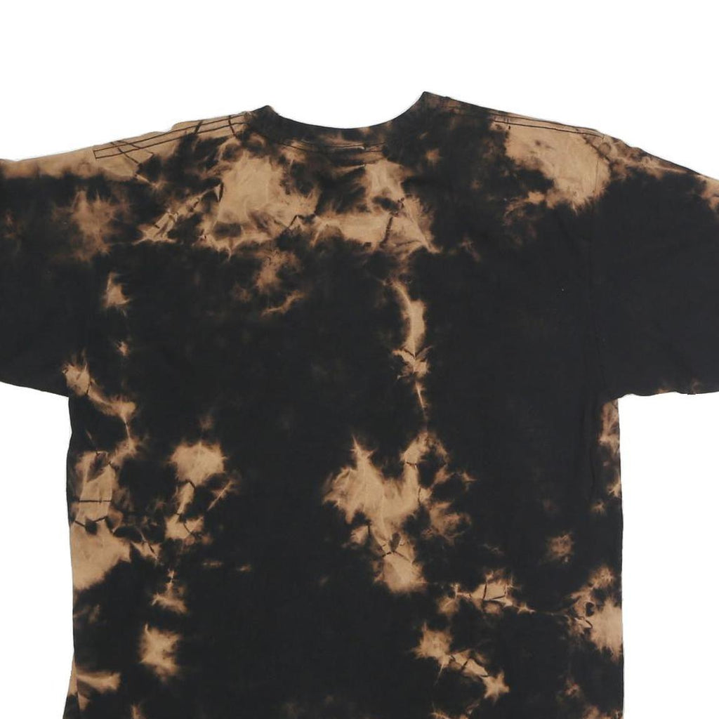 CHEMISTRY Mens Black & Brown Tie Dye Chevrolet Camaro Graphic T-Shirt L Crew