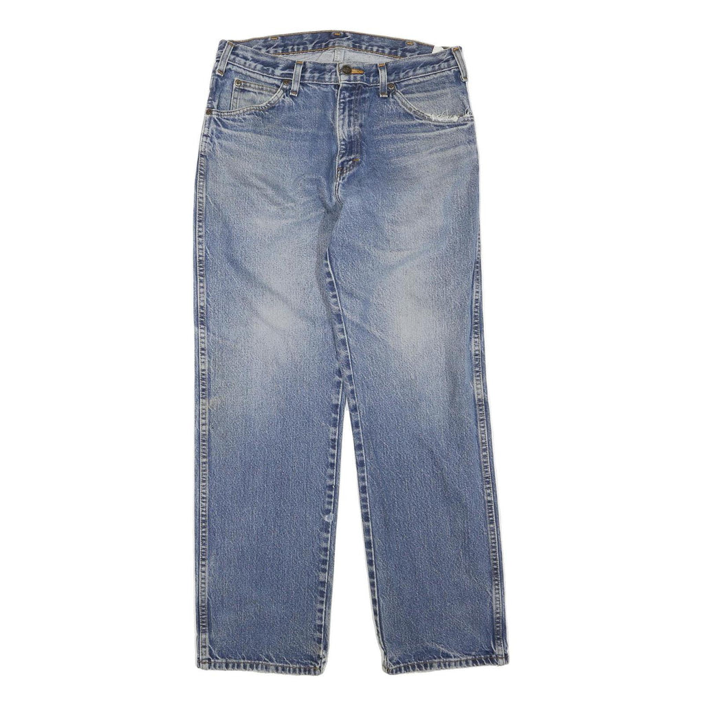 DICKIES Womens Regular Fit Straight Leg Denim Light Blue Jeans W32 L32 Classic