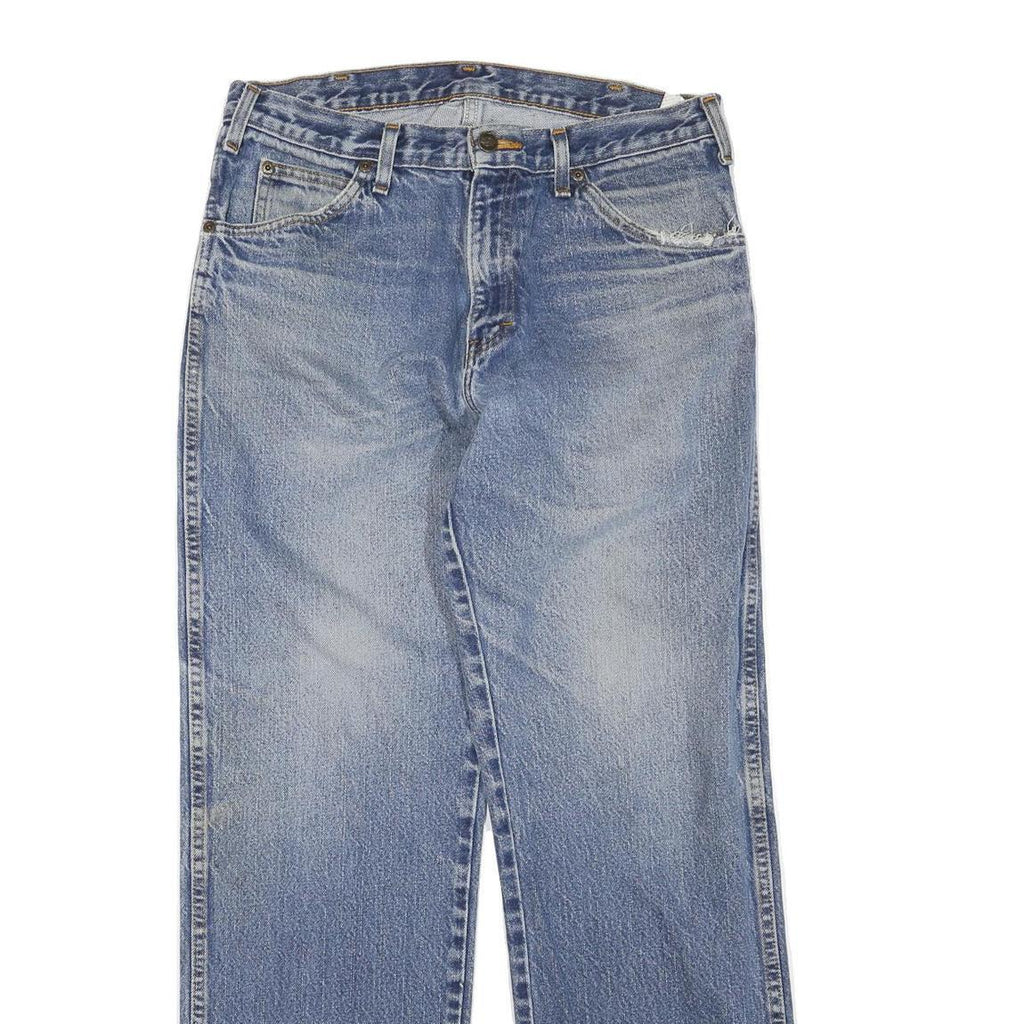 DICKIES Womens Regular Fit Straight Leg Denim Light Blue Jeans W32 L32 Classic