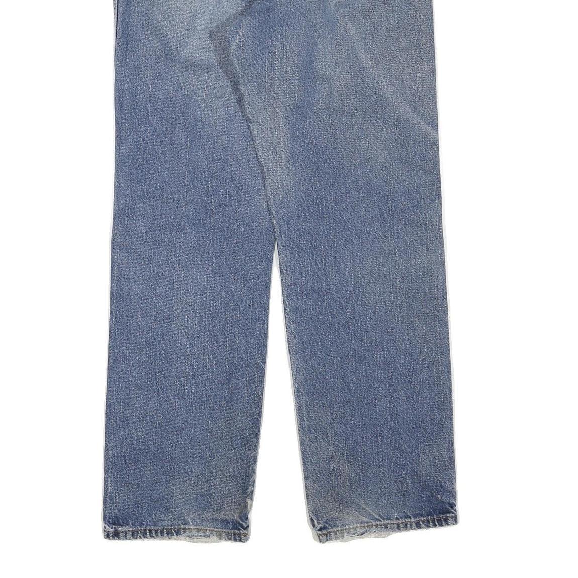 DICKIES Womens Regular Fit Straight Leg Denim Light Blue Jeans W32 L32 Classic