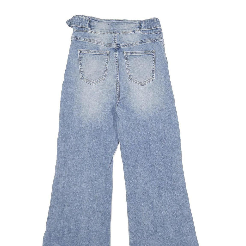 JEALOUS TOMATO Womens Regular Fit Flared Denim Light Blue Jeans W24 L34 Vintage