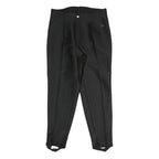 BOGNER Womens Black Cotton Blend Regular Fit Trousers W30 L25 Zip Closure