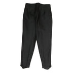 BOGNER Womens Black Cotton Blend Regular Fit Trousers W30 L25 Zip Closure