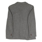 PARTNERS BY MERVYNS Womens Grey Button Jacket M Polyester Blend Houndstooth