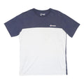 BERGHAUS Mens Blue & White Graphic T-Shirt L Short Sleeve Crew Neck Casual Wear