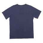 BERGHAUS Mens Blue & White Graphic T-Shirt L Short Sleeve Crew Neck Casual Wear