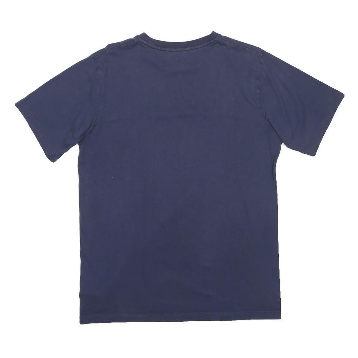 BERGHAUS Mens Blue & White Graphic T-Shirt L Short Sleeve Crew Neck Casual Wear