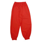 Womens Red Printed Relaxed Regular Fit Jogger Trousers W20 L28 Casual Comfort