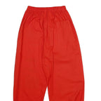 Womens Red Printed Relaxed Regular Fit Jogger Trousers W20 L28 Casual Comfort