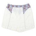 THW WHITE COLLECTION Womens Shorts White & Multicolour Casual S W26 Cotton Blend