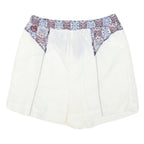 THW WHITE COLLECTION Womens Shorts White & Multicolour Casual S W26 Cotton Blend