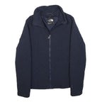 THE NORTH FACE Womens Navy Blue Jacket S Cotton Blend Quilted Zip Front Casual