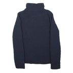 THE NORTH FACE Womens Navy Blue Jacket S Cotton Blend Quilted Zip Front Casual