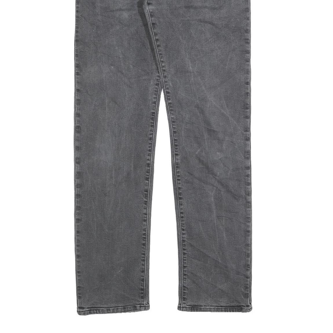 CALVIN KLEIN JEANS Mens Slim Grey Denim W30 L32 Cotton Blend Zip Comfortable