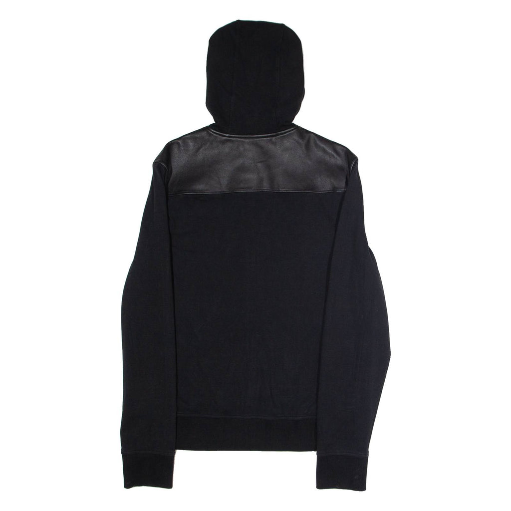 MICHAEL KORS Mens Track Jacket Black Hooded Colourblock M