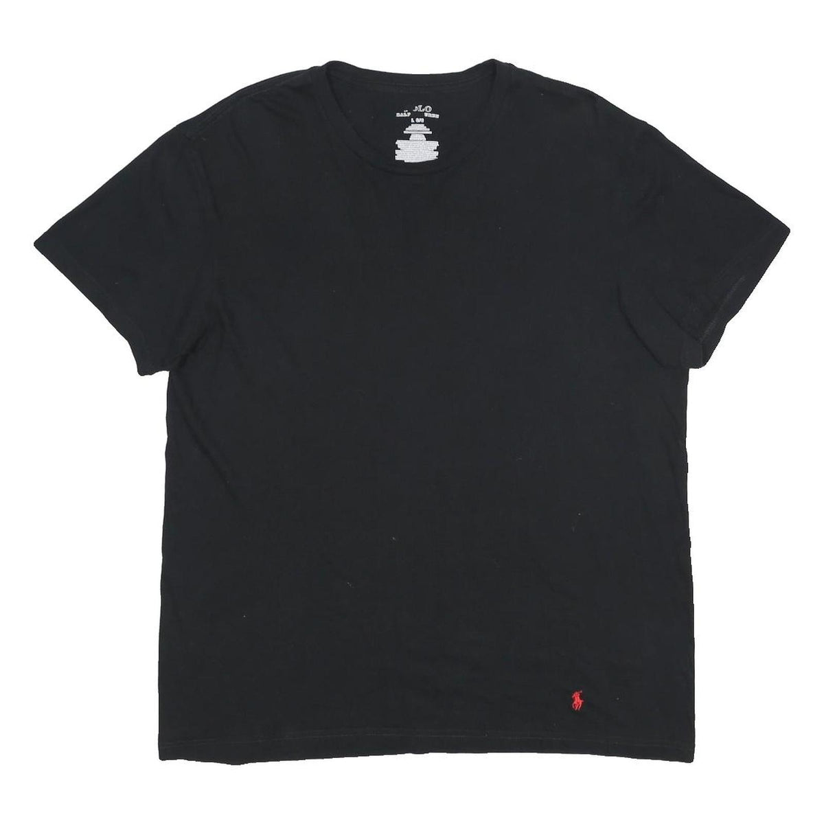 POLO RALPH LAUREN Mens Black L T-Shirt Crew Neck Short Sleeve Cotton Casual Top