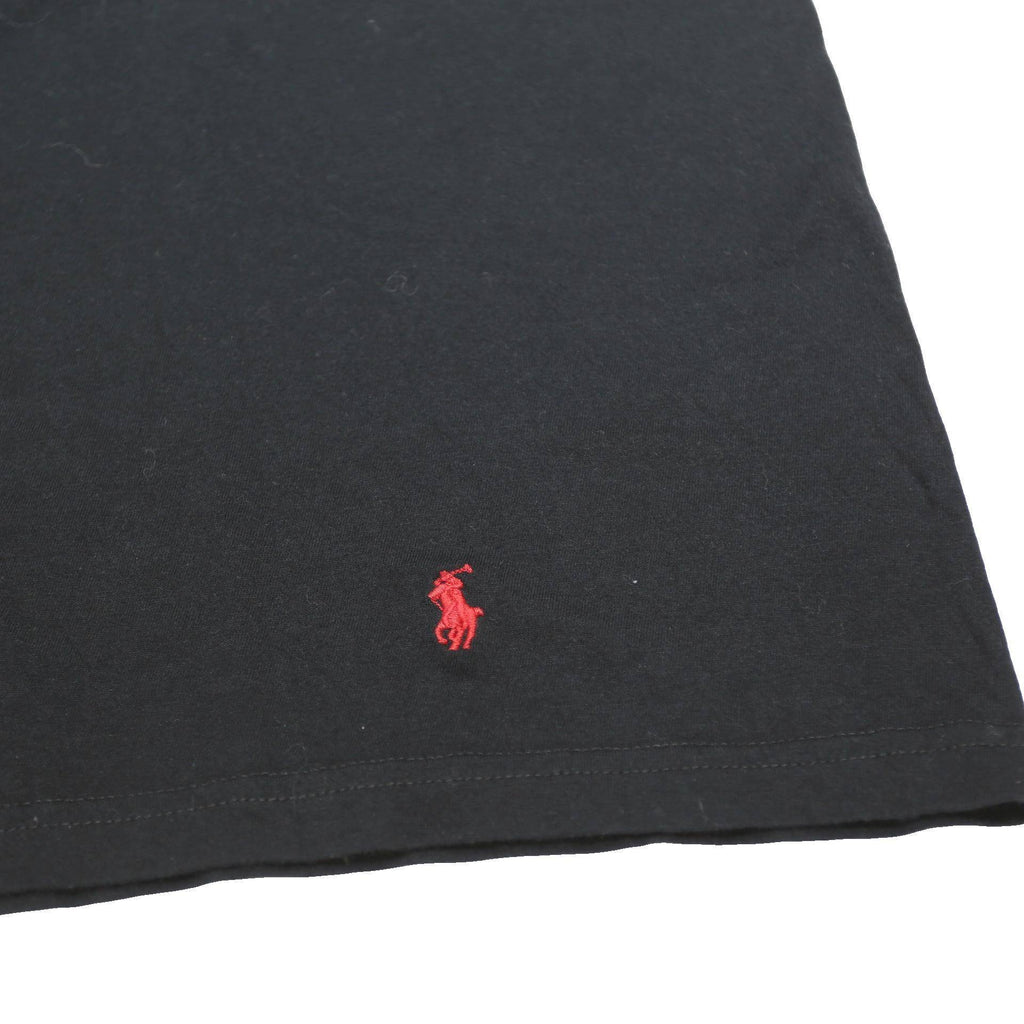 POLO RALPH LAUREN Mens Black L T-Shirt Crew Neck Short Sleeve Cotton Casual Top