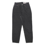 LEVI'S 901 Womens Black Regular Straight Denim Medium W28 L28 High Waist Button