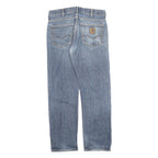 CARHARTT Mens Jeans Blue Regular Straight Denim Medium W31 L32 Button Closure