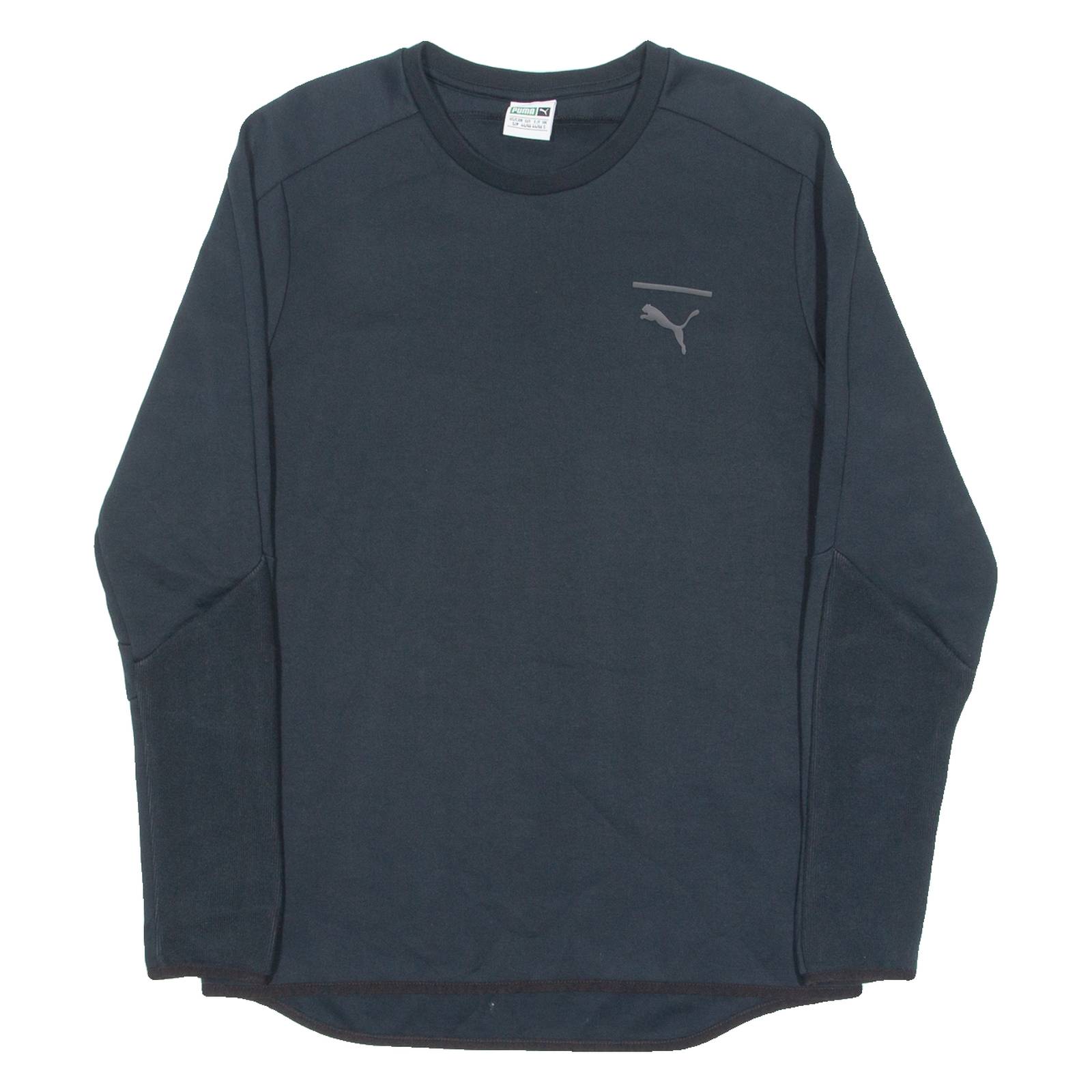 PUMA Mens Sweatshirt Black Crew Neck S
