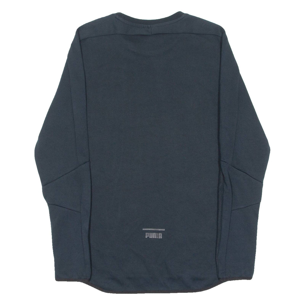 PUMA Mens Sweatshirt Black Crew Neck S