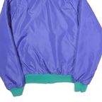 COLUMBIA Mens Purple & Teal Reversible Zip Jacket M Polyester Casual Outdoor
