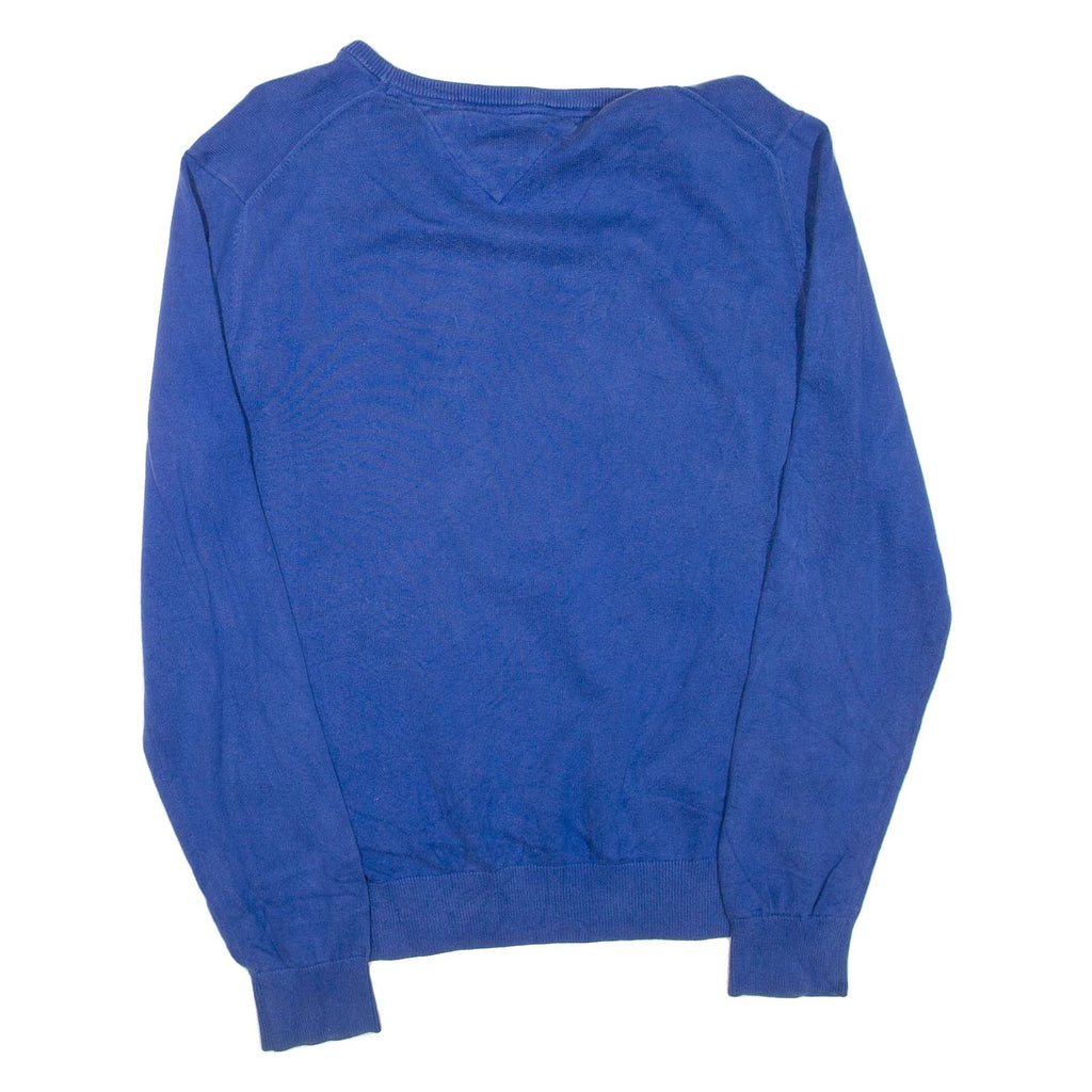 TOMMY HILFIGER Mens Jumper Blue Tight Knit M