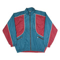 GONSO Mens Blue & Red Zip Up Regular Fit Jacket Polyester Blend 2XL Sportswear