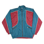 GONSO Mens Blue & Red Zip Up Regular Fit Jacket Polyester Blend 2XL Sportswear