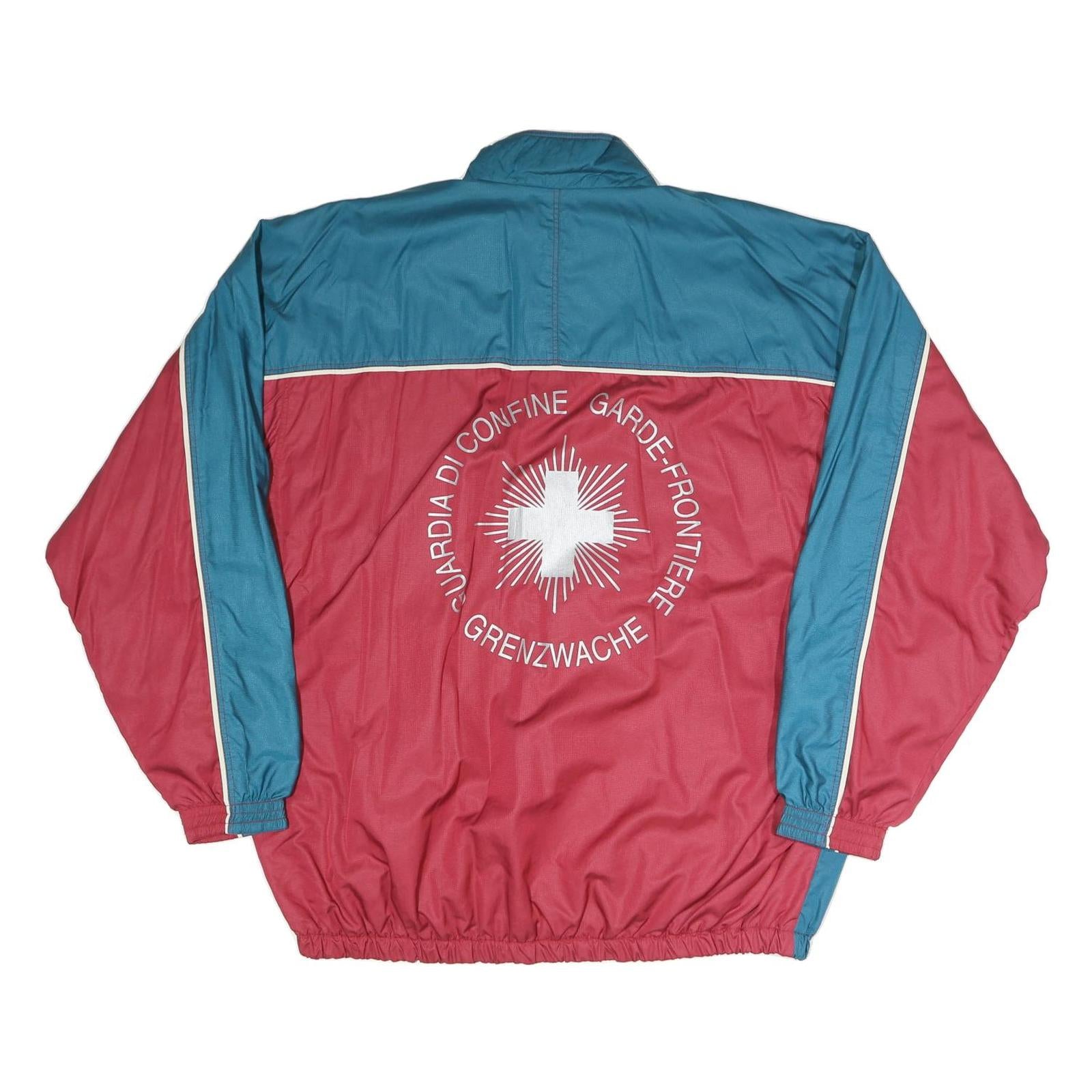 GONSO Mens Blue & Red Zip Up Regular Fit Jacket Polyester Blend 2XL Sportswear