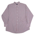 TOMMY HILFIGER Mens Red & Blue Check Shirt 2XL Cotton Button Down Casual Smart