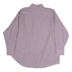 TOMMY HILFIGER Mens Red & Blue Check Shirt 2XL Cotton Button Down Casual Smart