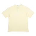 FILA Mens Cream Polo Shirt M Short Sleeve Plain Cotton Casual