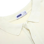 FILA Mens Cream Polo Shirt M Short Sleeve Plain Cotton Casual