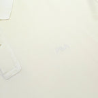 FILA Mens Cream Polo Shirt M Short Sleeve Plain Cotton Casual