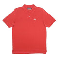 KAPPA Mens Red Short Sleeve Plain Polo Shirt L Casual Cotton Knit
